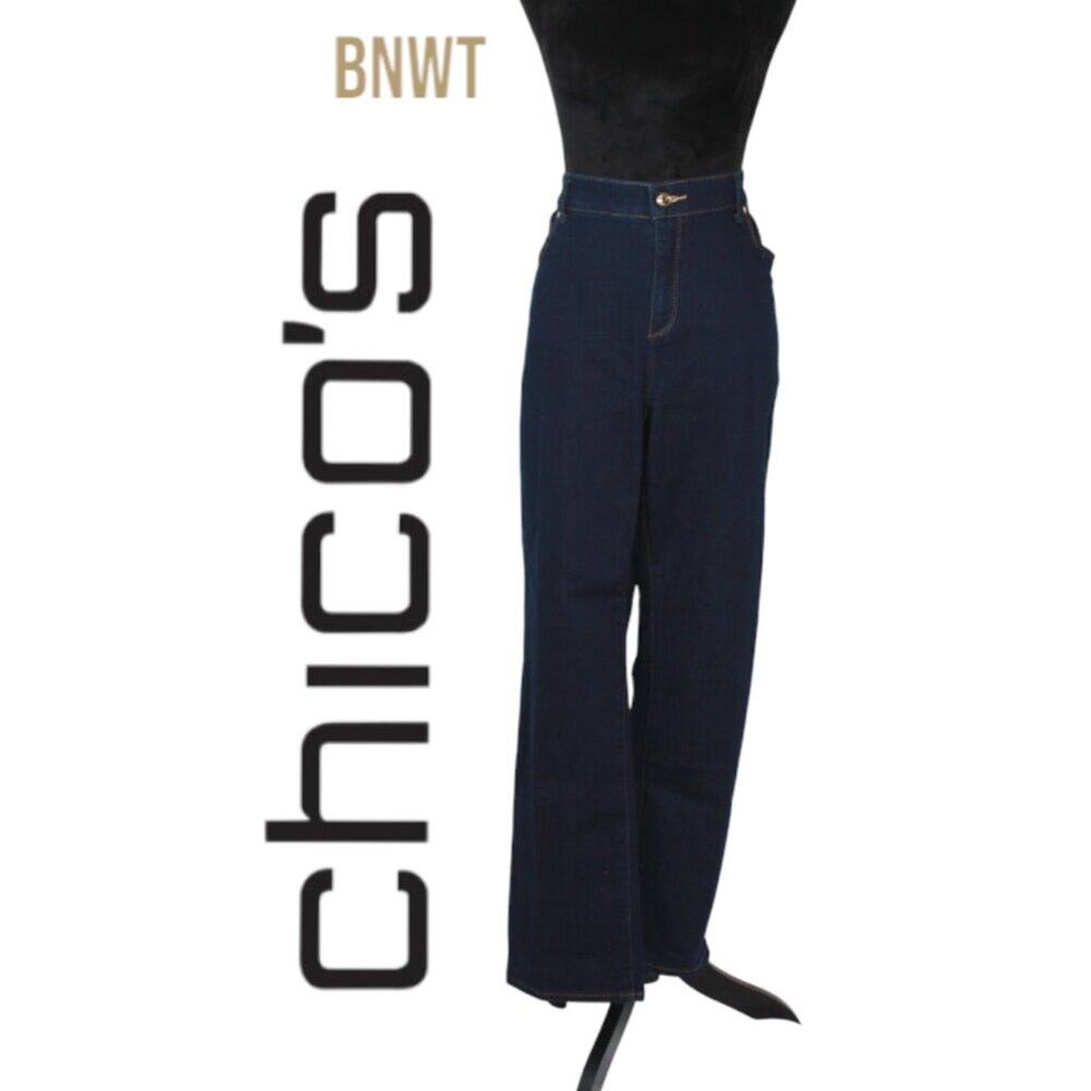 BNWT Chico's 'The So Slimming Slim Jean' Size 3 Short